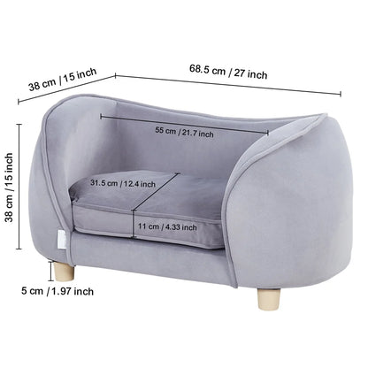 Durable Comfortable Scratch-Resistant Pet Sofa Bed Easy Clean