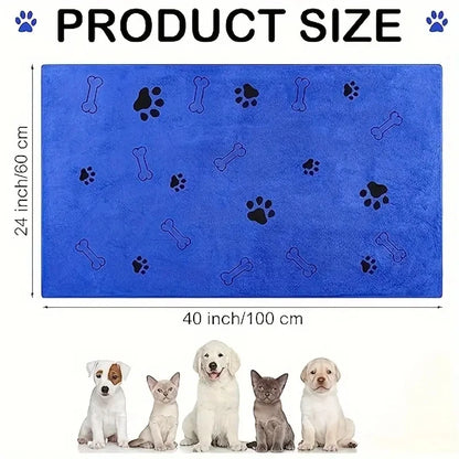 2pcs Soft Microfiber Quick Dry Dog Towels