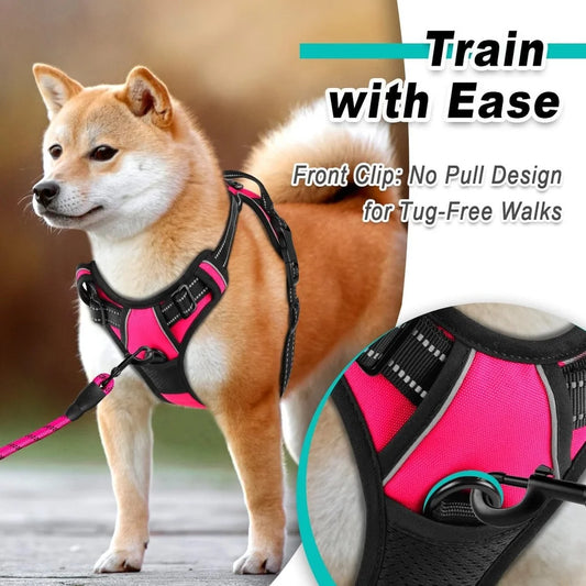 No Pull Adjustable Reflective Dog Harness