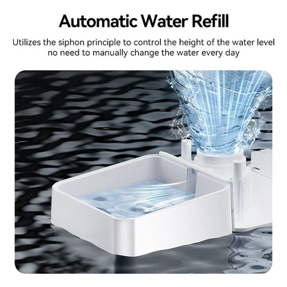 2 In 1 Automatic Pet Feeder with Water Refill Drinker