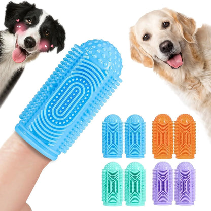 4 Piece Finger Toothbrush Set