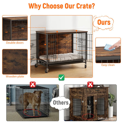 Heavy Duty Indoor/ Outdoor Pet Kennel with Shelves Storage Cabine