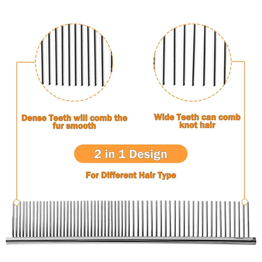 Metal Dog Grooming Comb Easy to Use