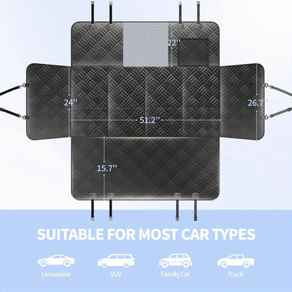 Heavy Duty Scratch-Proof Waterproof Dog Car Seat Cover