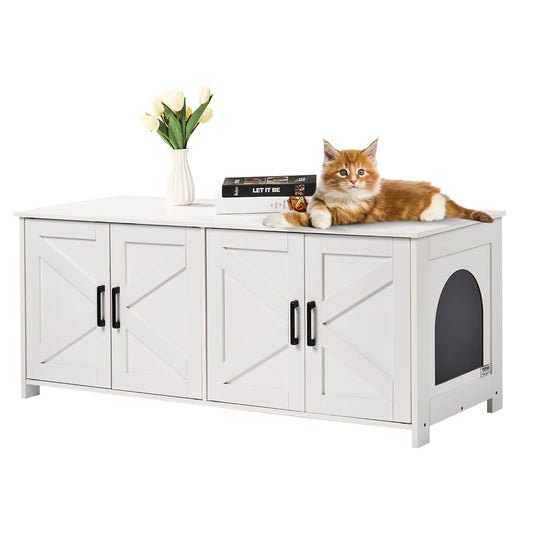 Wooden Cabinet Litter Box