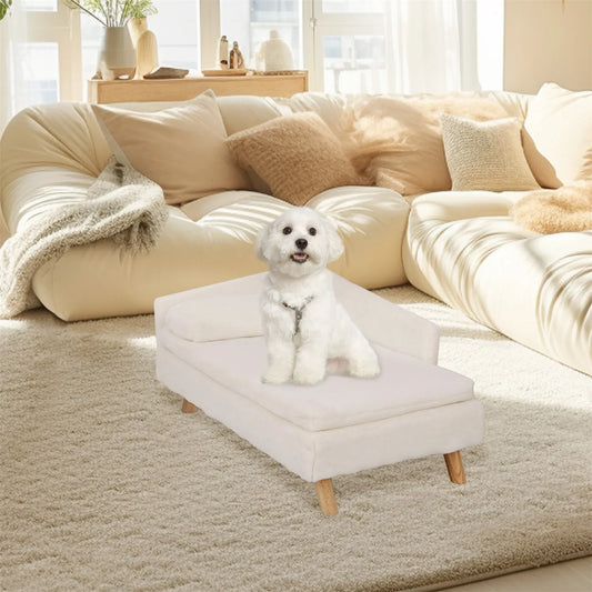 Elevated Pet Bed with Cozy Waterproof Pad, for Small Dog/ Kitten
