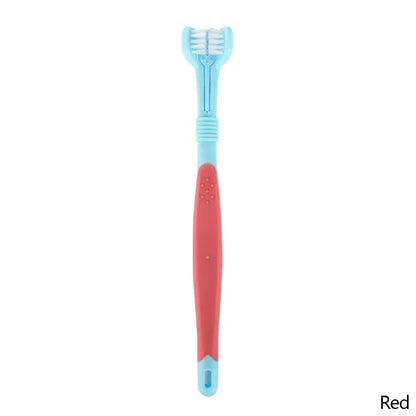 Three Sided Multi-angle Pet Toothbrush