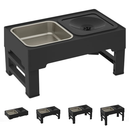 Adjustable 3 in1 Stainless Steel Slow Feeder