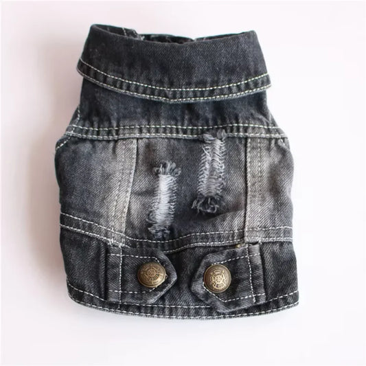 Denim Dog Clothes Vest