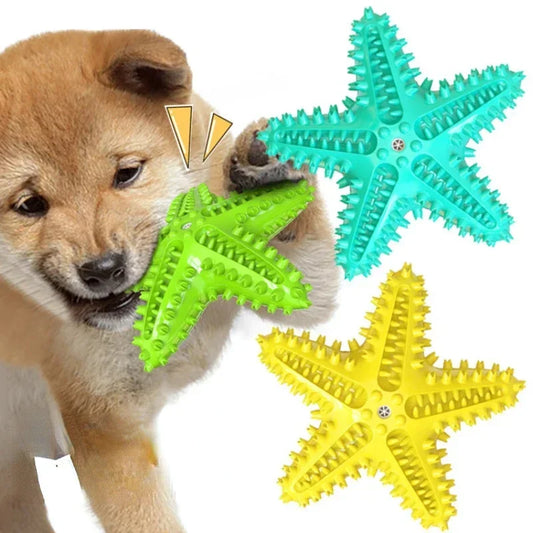 Interactive Rubber Chew Toy For Dog Oral Cleaning