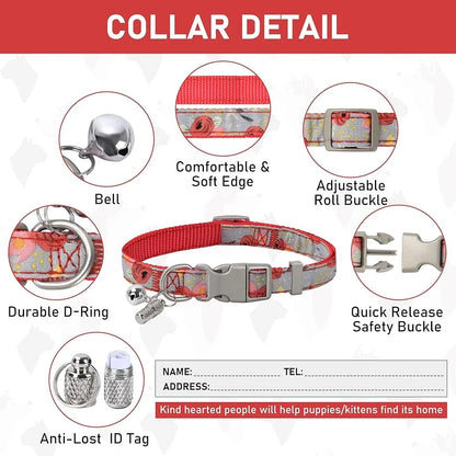 Adjustable No Pull  Small Dog Harness / Leash Set with Reflective