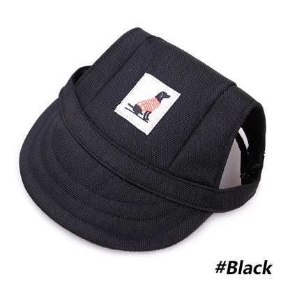 Adjustable Baseball Cap  with Ear Holes for Large Medium Small Dogs