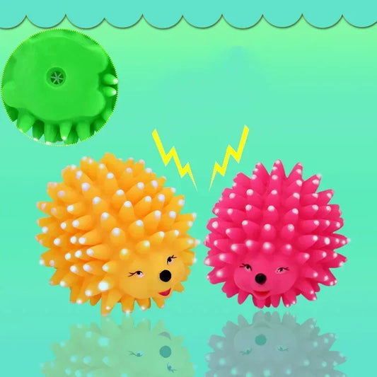 Realistic Hedgehog Soft Squeaky Pet Ball