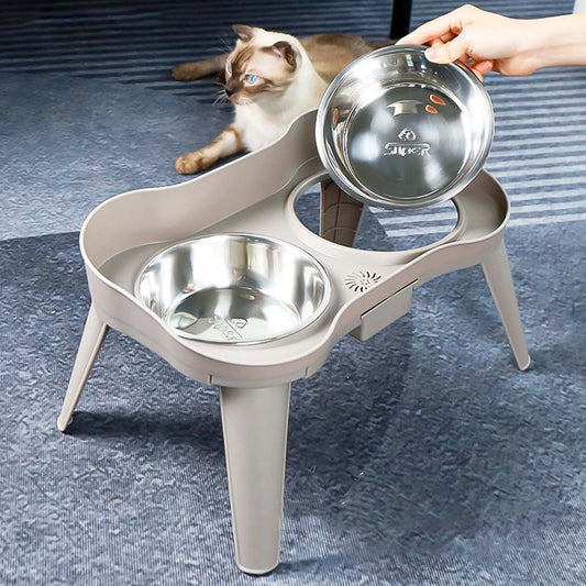 Elevated Non-Slip and No Spill Pet Feeder