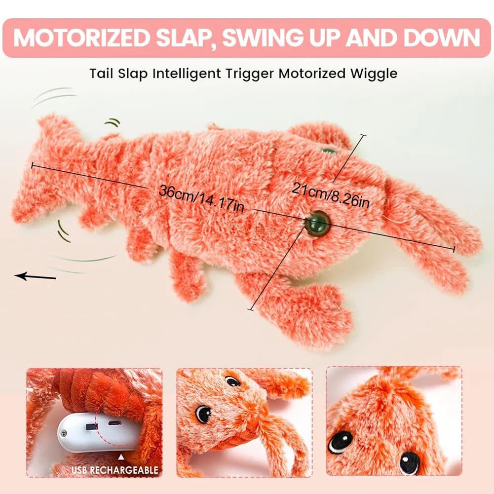 Interactive Dog Plush Toy with Squeaker