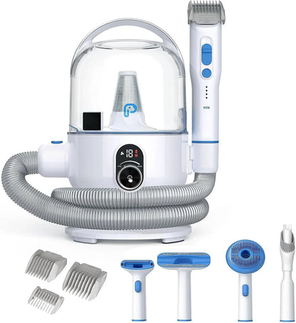 5-in-1 Pet Grooming Vacuum with Low Noise Hair Remover