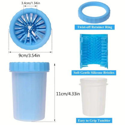 Portable Paw Cleaner Cup for Dogs & Cats - Compact, Durable Mud & Dirt Remover Tool - Lightweight, Travel-Friendly Grooming