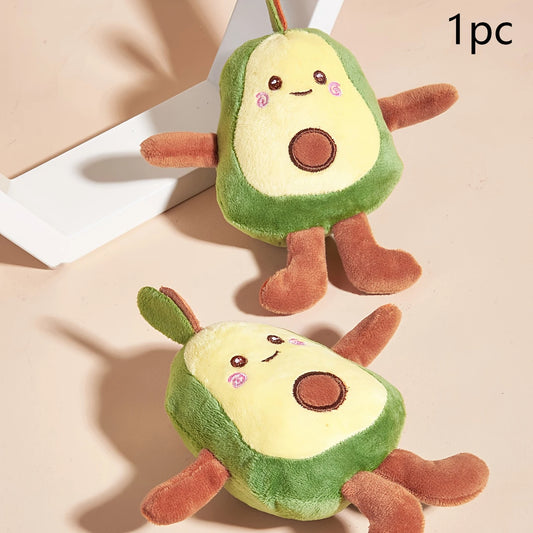 Avocado shaped plush toy
