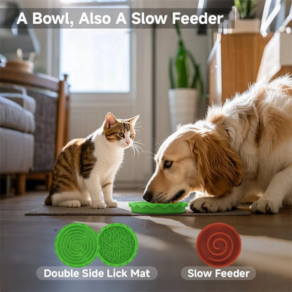 5-in-1Non-slip Burger Pet Bowls Set