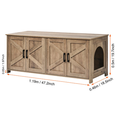 Wooden Cabinet Litter Box