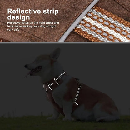 Comfortable No Pull Reflective Large Dog Harness